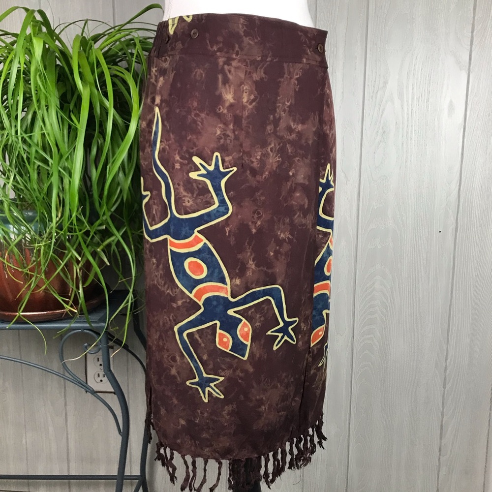 NWOT Vintage Handmade unique adjustable wrap skirt